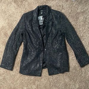 *NWT* Black sequins blazer